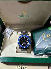 Kitlife Rolex 126610LV Kermit Submariner Watch Silver, Black & Blue 41mm   - 1
