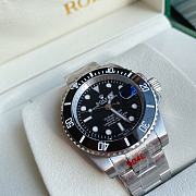 Kitlife Rolex Submariner Date 40mm Silver Black Dial Watch  - 4