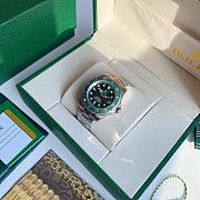 Kitlife Rolex Submariner Date 40mm Silver Green Dial Watch  - 2
