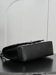 Kitlife Chanel Classic Flap Jumbo Black Caviar Leather Bag Silver Hardware - 30cm  - 6