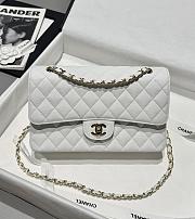 Kitlife Chanel Classic Flap Jumbo White Caviar Leather Bag Gold Hardware - 30cm  - 1