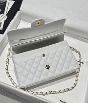 Kitlife Chanel Classic Flap Jumbo White Caviar Leather Bag Gold Hardware - 30cm  - 6