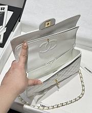 Kitlife Chanel Classic Flap Jumbo White Caviar Leather Bag Gold Hardware - 30cm  - 4