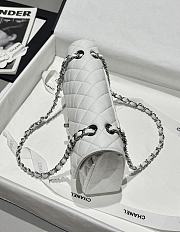 Kitlife Chanel Classic Flap Jumbo White Caviar Leather Bag Gold Hardware - 30cm  - 3