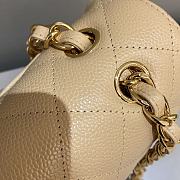 Kitlife Chanel Classic Flap Jumbo Beige Caviar Leather Bag Gold Hardware - 30cm  - 6