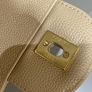 Kitlife Chanel Classic Flap Jumbo Beige Caviar Leather Bag Gold Hardware - 30cm  - 5