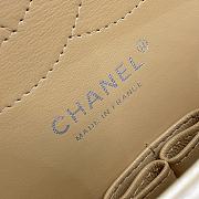 Kitlife Chanel Classic Flap Jumbo Beige Caviar Leather Bag Silver Hardware - 30cm - 3