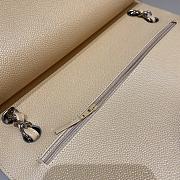 Kitlife Chanel Classic Flap Jumbo Beige Caviar Leather Bag Silver Hardware - 30cm - 2