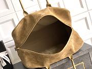 Kitlife Chanel 26C Boston Bag Brown Suede 41x31x23cm - 6