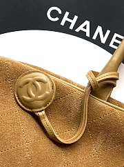 Kitlife Chanel 26C Boston Bag Brown Suede 41x31x23cm - 5