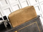 Kitlife Chanel 26C Boston Bag Brown Suede 41x31x23cm - 4