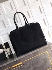Kitlife Chanel 26C Boston Bag Black Suede 41x31x23cm - 4