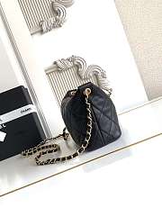 Kitlife Chanel 26C Pearl Chain Lunch Bag Black AS5898 13x23.5x7.5cm - 6