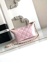 Kitlife Chanel 26C Pearl Chain Lunch Bag Pink AS5898 13x23.5x7.5cm  - 5