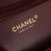 Kitlife Chanel 26C Jennie Shoulder Flap Bag Burgundy 22cm - 6