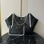 Kitlife Chanel 25S Maxi Hobo Bag Black AS5463 36×59×13cm - 1