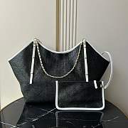Kitlife Chanel 25S Maxi Hobo Bag Black AS5463 36×59×13cm - 4
