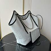 Kitlife Chanel 25S Maxi Hobo Bag White AS5463 36×59×13cm - 6