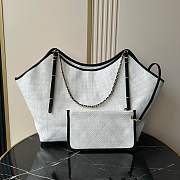 Kitlife Chanel 25S Maxi Hobo Bag White AS5463 36×59×13cm - 3
