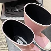 Kitlife Chanel 25Fw Rain Boots Pink & White  - 2