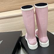 Kitlife Chanel 25Fw Rain Boots Pink & White  - 3