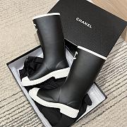 Kitlife Chanel 25Fw Rain Boots Black & White  - 5