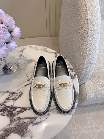 Kitlife Chanel Arc de Triomphe Loafers White