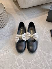 Kitlife Chanel Bow Mary Jane Shoes Black & White - 1