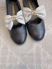 Kitlife Chanel Bow Mary Jane Shoes Black & White - 5