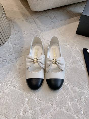 Kitlife Chanel Bow Mary Jane Shoes White