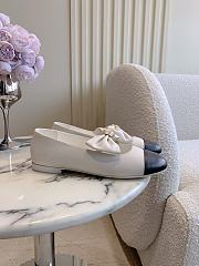 Kitlife Chanel Bow Mary Jane Shoes White - 6