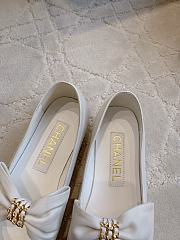 Kitlife Chanel Bow Mary Jane Shoes White - 2