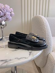 Kitlife Chanel Classic Flap Quilted Loafers Black Patent Leather - 2