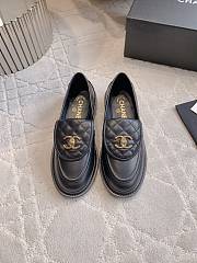 Kitlife Chanel Classic Flap Quilted Loafers Black Smooth Leather - 1
