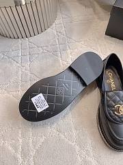 Kitlife Chanel Classic Flap Quilted Loafers Black Smooth Leather - 3