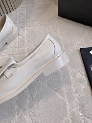Kitlife Chanel Classic Flap Quilted Loafers White Smooth Leather - 3