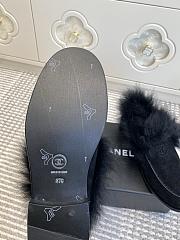 Kitlife Chanel 25N Furry Loafers Black Suede Leather - 6