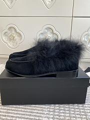 Kitlife Chanel 25N Furry Loafers Black Suede Leather - 5