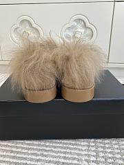 Kitlife Chanel 25N Furry Loafers Beige Suede Leather - 6