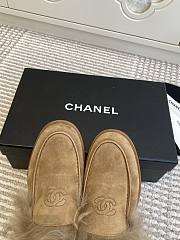 Kitlife Chanel 25N Furry Loafers Beige Suede Leather - 2