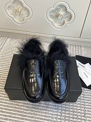 Kitlife Chanel 25N Furry Loafers Black Patent Leather - 1