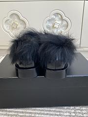 Kitlife Chanel 25N Furry Loafers Black Patent Leather - 4