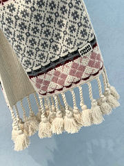 Kitlife Miu Miu Wool And Cashmere Scarf Talc/Pink 160x22cm - 4