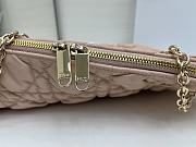 Kitlife Dior Cannage-Quilted Tote Bag Pink 38x28.5cm - 3