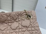 Kitlife Dior Cannage-Quilted Tote Bag Pink 38x28.5cm - 6