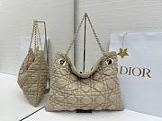 Kitlife Dior Cannage-Quilted Tote Bag Beige 38x28.5cm - 1
