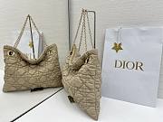 Kitlife Dior Cannage-Quilted Tote Bag Beige 38x28.5cm - 4