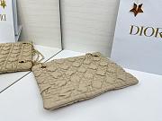 Kitlife Dior Cannage-Quilted Tote Bag Beige 38x28.5cm - 2
