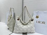 Kitlife Dior Cannage-Quilted Tote Bag White 38x28.5cm  - 1