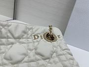Kitlife Dior Cannage-Quilted Tote Bag White 38x28.5cm  - 3